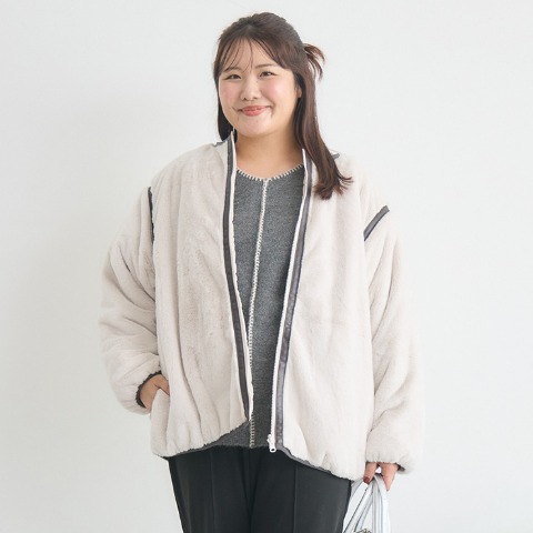 レディース　リバーシブルキルトブルゾン（Komachi）