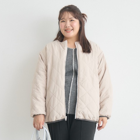 レディース　リバーシブルキルトブルゾン（Komachi）