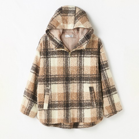レディース　チェックコート（Hina）