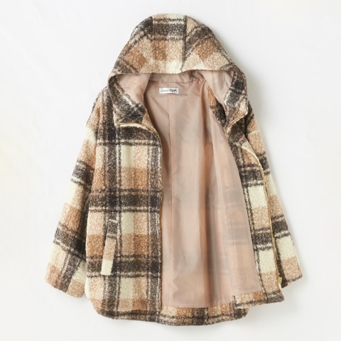 レディース　チェックコート（Hina）
