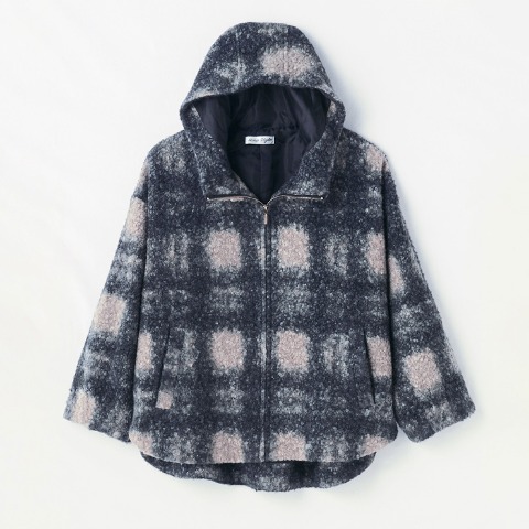 レディース　チェックコート（Hina）