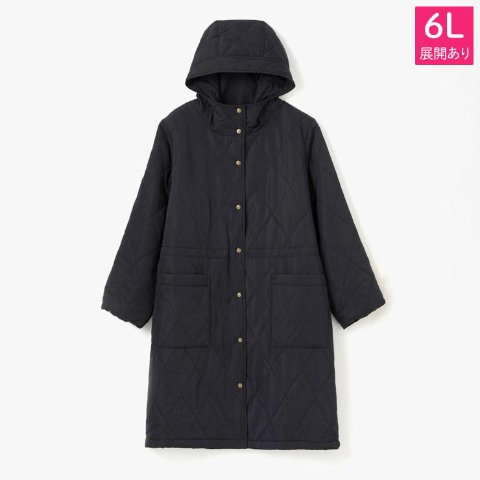 レディース　ドロストキルトコート（おかだゆり）