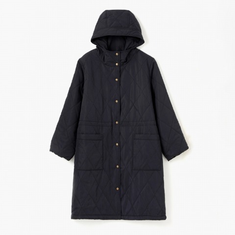 レディース　ドロストキルトコート（おかだゆり）