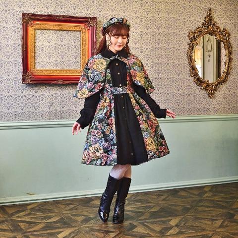 レディース　ノエル・ド・メモワール 花柄ゴブランケープ（くる実）