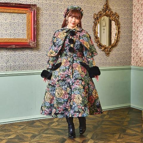 レディース　ノエル・ド・メモワール 花柄ゴブランケープ（くる実）