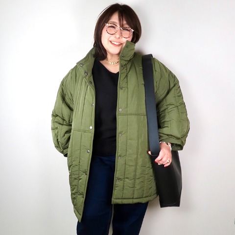 レディース　キルトコート（すもも）