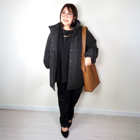 レディース　キルトコート（すもも）