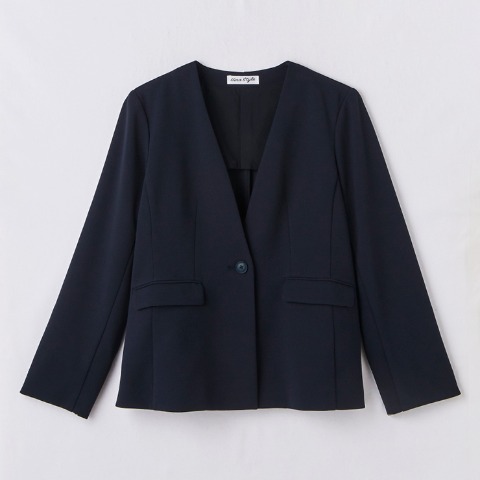 レディース　ノーカラージャケット（Hina）