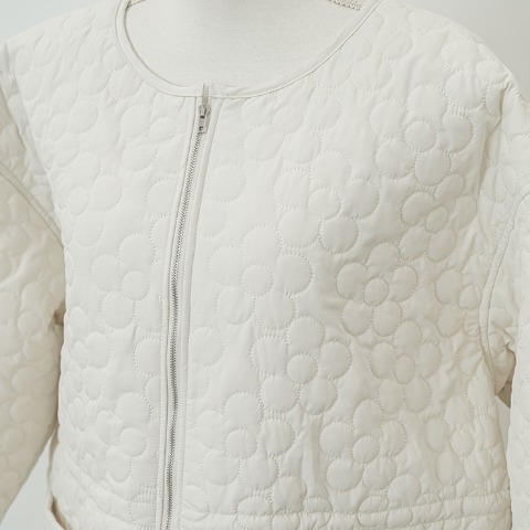 レディース　花柄キルトブルゾン（YUKI)