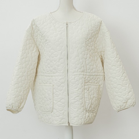 レディース　花柄キルトブルゾン（YUKI)