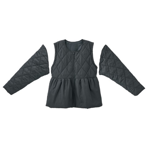 レディース　ペプラムキルトジャケット（yuki×Taiyou）