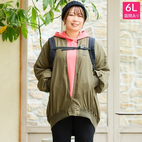 レディース　ロングブルゾン（おかだゆり）