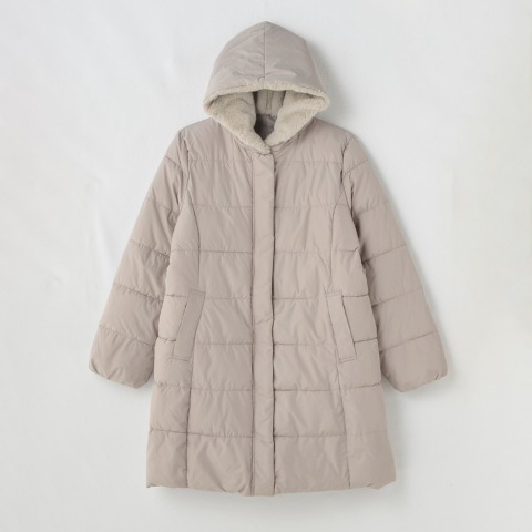 レディース　フード付き中綿コート(Hina)