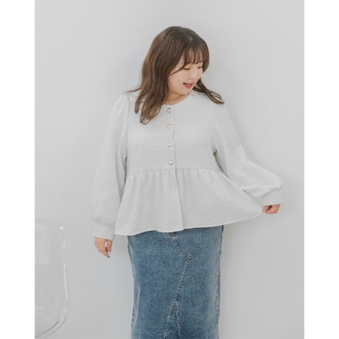 レディース　ペプラムジャケット(yuki)