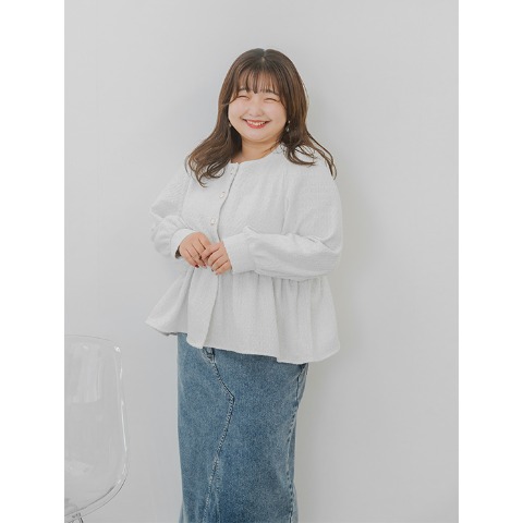 レディース　ペプラムジャケット(yuki)