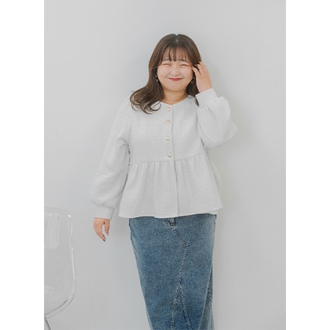 レディース　ペプラムジャケット(yuki)