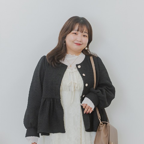 レディース　ペプラムジャケット(yuki)