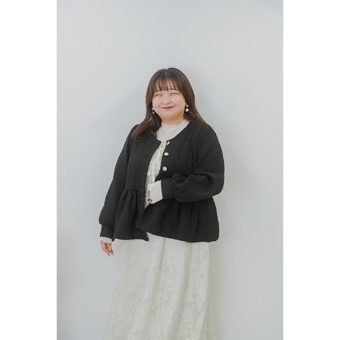 レディース　ペプラムジャケット(yuki)