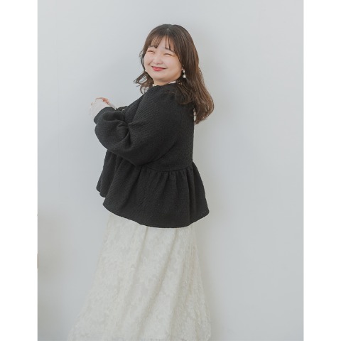 レディース　ペプラムジャケット(yuki)