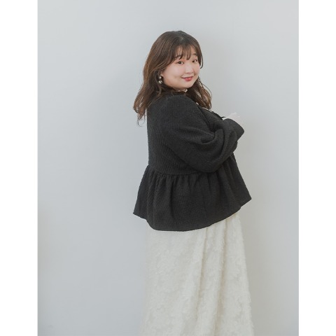 レディース　ペプラムジャケット(yuki)