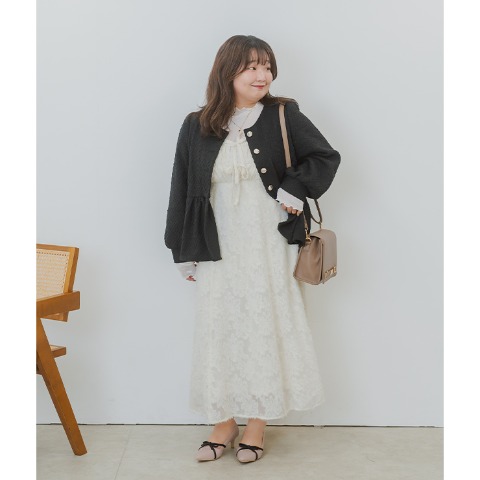 レディース　ペプラムジャケット(yuki)