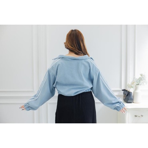 レディース　デニムブルゾン（らむちゃん）