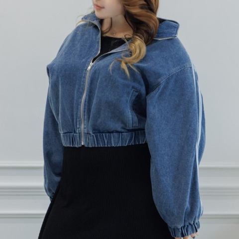 レディース　デニムブルゾン（らむちゃん）