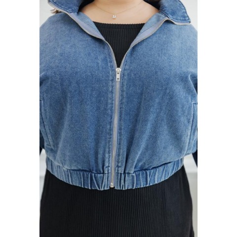 レディース　デニムブルゾン（らむちゃん）