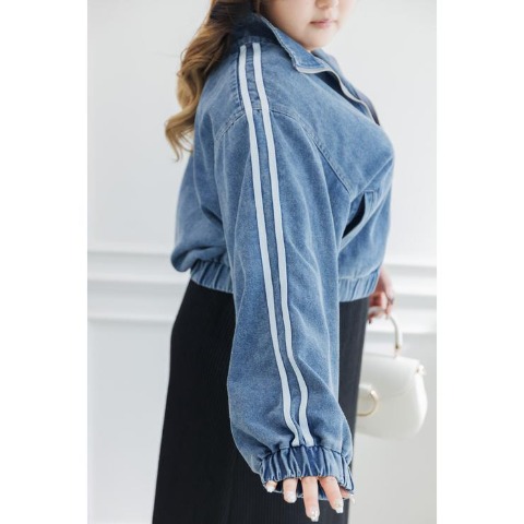 レディース　デニムブルゾン（らむちゃん）