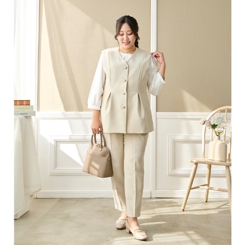 レディース　ペプラムジレ（Runa）