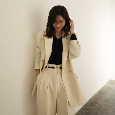 レディース　オーバーサイズテーラードジャケット(chihiro)