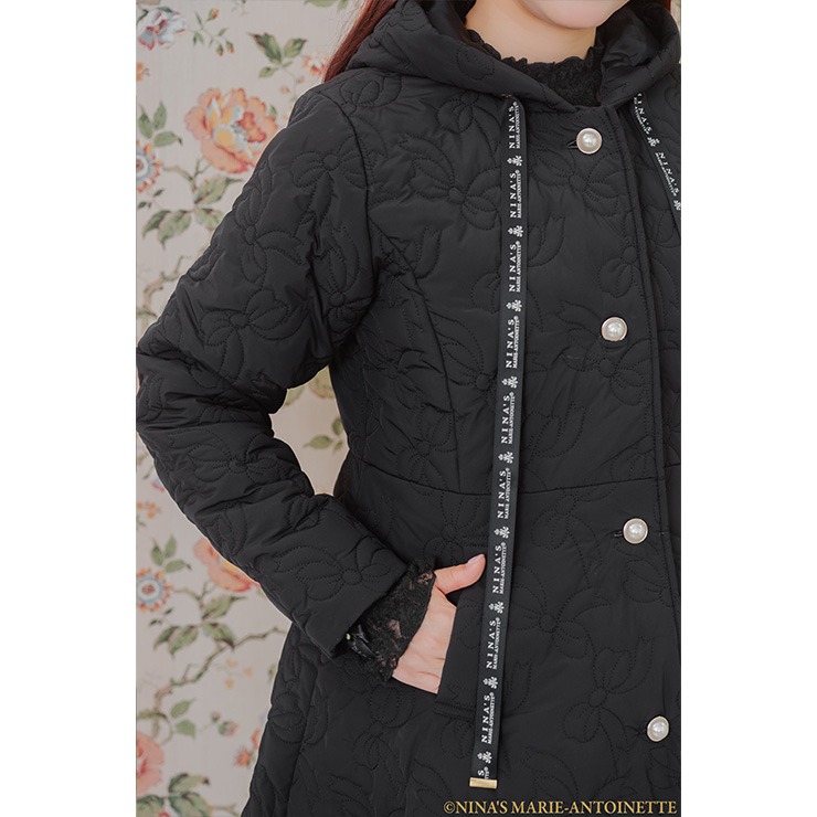 【正規品】Maria pipi ハートキルトコート 黒 青木美沙子 レディース キルトコート(青木美沙子×ニナス) | しまむら | しまむらパーク