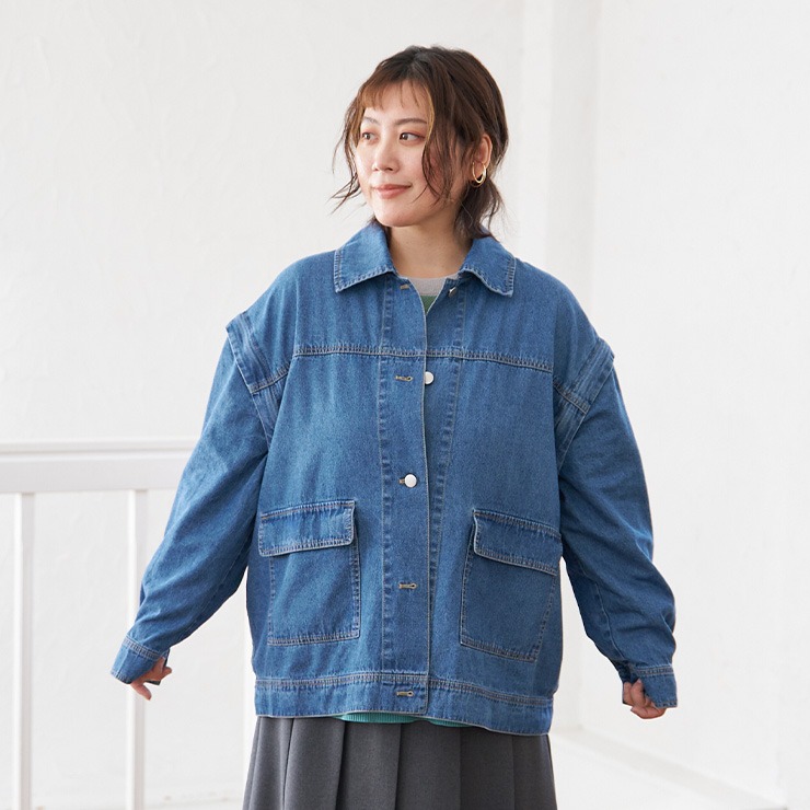 期間限定値下げ⚠️  Originals デニムジャケット レディース2Wayデニムジャケット（まなみ） | しまむら | しまむらパーク