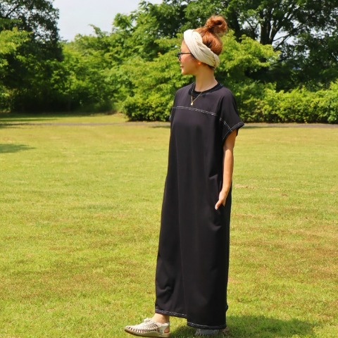 レディース　バックロゴポケット付きワンピース（nozomi）