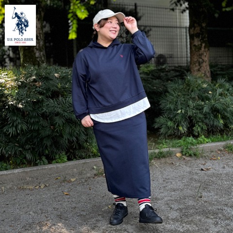 レディース　パーカ+スカートセット（U.S. POLO ASSN.）