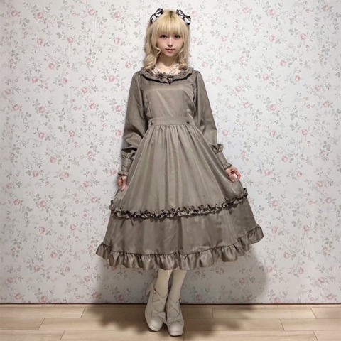 レディース　バッスル風ワンピース（星名桜子）
