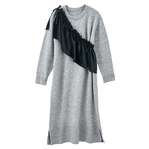 レディース　ベロアビスチェ付きニットワンピース(yuki×Taiyou)