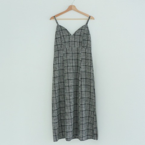 レディース　チェックキャミソールワンピース（Runa）