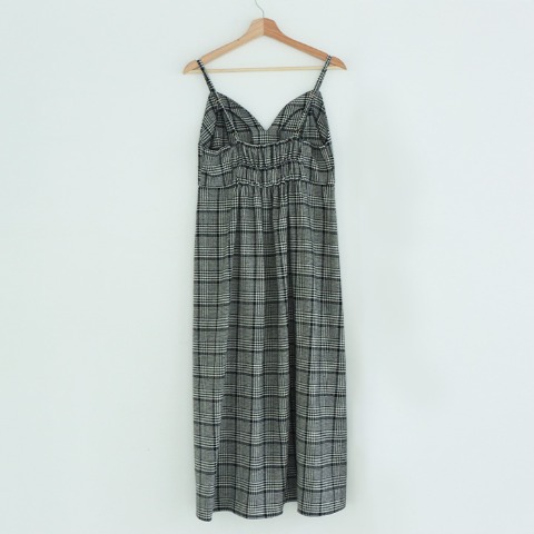 レディース　チェックキャミソールワンピース（Runa）