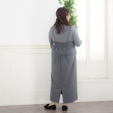 レディース　ペプラムキャミワンピース（Komachi）