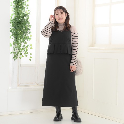 レディース　ペプラムキャミワンピース（Komachi）