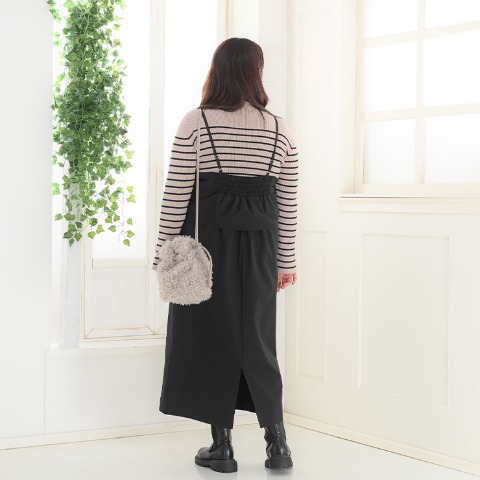 レディース　ペプラムキャミワンピース（Komachi）