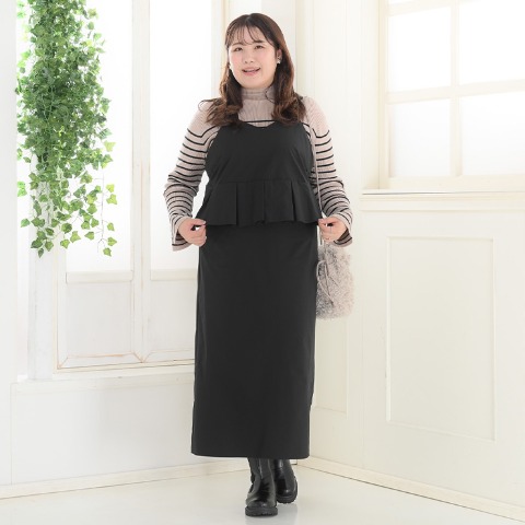 レディース　ペプラムキャミワンピース（Komachi）