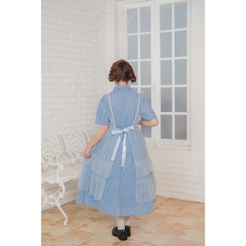 レディース　ドットチュールシアープルオーバー(青木美沙子)