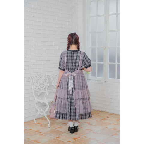 レディース　ドットチュールシアープルオーバー(青木美沙子)