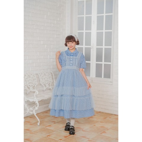 レディース　ドットチュールシアープルオーバー(青木美沙子)