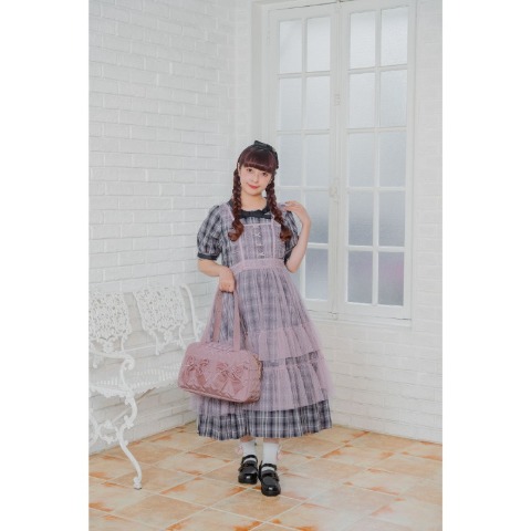 レディース　ドットチュールシアープルオーバー(青木美沙子)