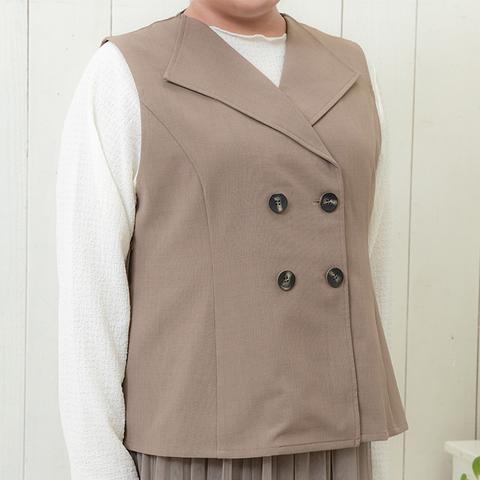 レディース　ジレ+スカートセット（Hina）