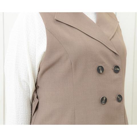 レディース　ジレ+スカートセット（Hina）