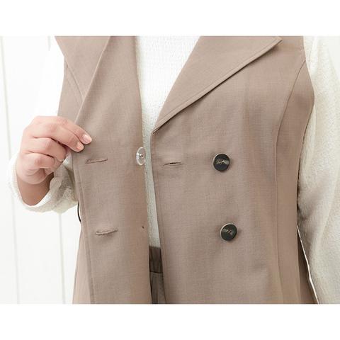 レディース　ジレ+スカートセット（Hina）